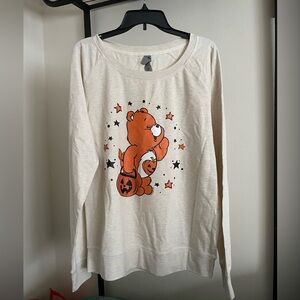 Halloween Care Bear Graphic Long Sleeve Shirt
